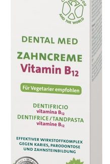 SANTE Dentalmed B12 Natūrali dantų pasta su vitaminu visai šeimai, 75ml