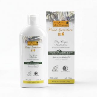 PRIMA SPREMITURA BIO Antistress Body Oil / Ekologiškas antistresinis aliejus kūnui po dušo ir masažui, su alyvuogių aliejumi, 200 ml